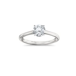 Solitaire 18K White Gold