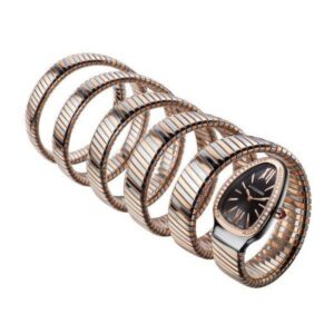 Bvlgari Serpenti Tubogas Stainless Steel &Amp; 18Kt Rose Gold 35Mm Ladies Watch