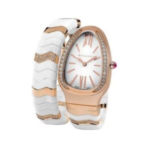 Bvlgari Serpenti Spiga 35Mm 18K Rose Gold Ladies Watch Ref. Spp35Wgdwcgd