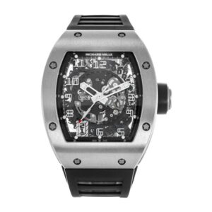 Richard Mille Rm 010 Ah Ti Titanium Ginza Collection Limited Edition 40Mm Titanium Black Rubber Straps Men’S Watch