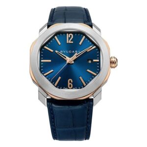 Bvlgari Octo Roma Steel And Rose Gold 41Mm Men’S Watch