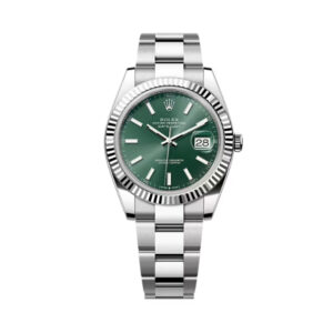Rolex Datejust 41 126334-0027 Oystersteel-White Gold Mint Green Dial 41mm Men’S Watch