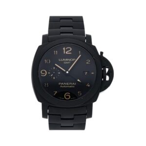 Panerai Tuttonero Luminor Pam01438 Gmt Black Dial