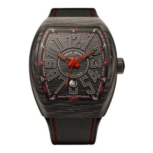 Franck Muller Vanguard V 45 Sc Dt Carbone Nr (Er) Carb Blk Carbon Automatic 44Mm Black Fabric Straps Men’S Watch