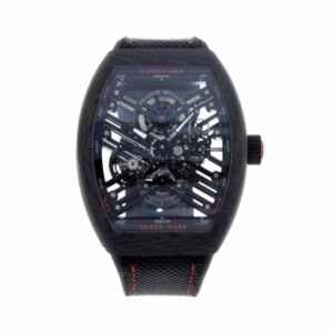 Franck Muller Vanguard 44Mm Skeleton Carbon &Amp; Red Men’S Watch V 45 S6 Sqt Car Er