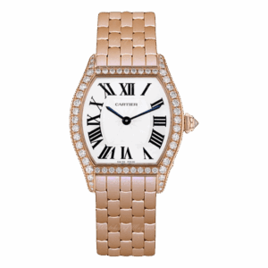 Cartier Tortue Wa501010 18Kt Rose Gold Diamond-Set Bezel