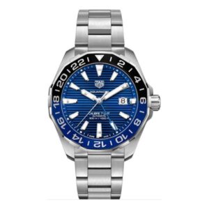 Tag Heuer Aquaracer Way201T.Ba0927 Black-Blue Bezel  Automatic Gmt Blue Dial