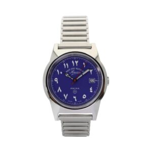 West End Watch Co. 3369 Sowar Prima Quartz 38mm Arabic Blue Dial