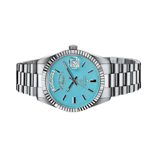 West End Watch Co. 6868.10.3337 Sowar Prima Tiffany Blue Index Dial Men’s Watch - Image 2