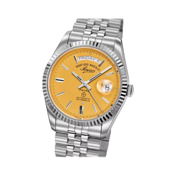 West End Watch Co. 6868.10.3338 Sowar Prima Yellow Index Dial Jubilee Bracelet Men’S Watch - Image 3