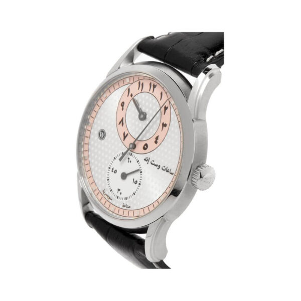 West End Watch Co. 6873.10.3361BLK Arabic Pink & Silver Dial 37mm - Image 2