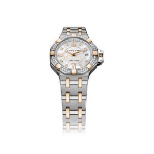 Concord Saratoga Stainless Steel &Amp; Rose Gold 28Mm Ladies Watch