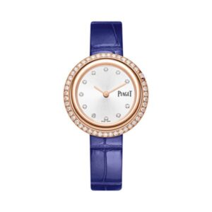 Piaget Possession Quartz Silver Gem-Set Dial 34Mm Diamond Bezel