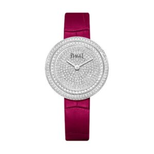 Piaget Possession White Gold Diamond Paved Dial Pink Strap Novelty Ref. G0A44299