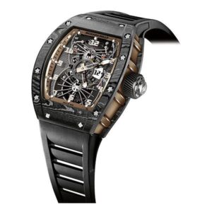 Richard Mille Rm 022 Aerodyne Dual Time Zone Tourbillon Asia Edition 48Mm X 40Mm Black Rubber Straps Men’S Watch