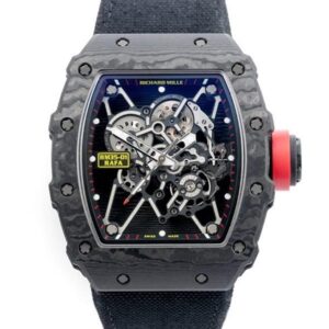 Richard Mille RM35-01 CA Rafael Nadal Signature Black Rubber Straps