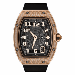 Richard Mille Rm67-01 Rg Skeleton Automatic Extra Flat Diamond Pave 38.7Mm 18K Rose Gold Ladies Watch