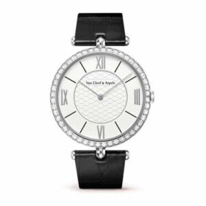 Van Cleef & Arpels 38Mm 18Kt White Gold Ladies Watch